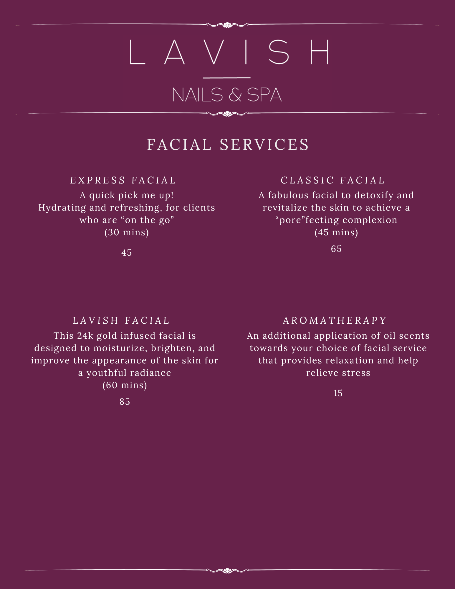 Facial Services